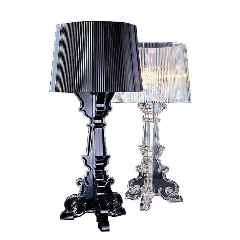 Lampade da tavolo Italia Design Kartell Bourgie Lampada da tavolo in acrilico Semplice e moderno Illuminazione interni Decorazione artistica Casa Soggiorno Camera da letto Studio171g