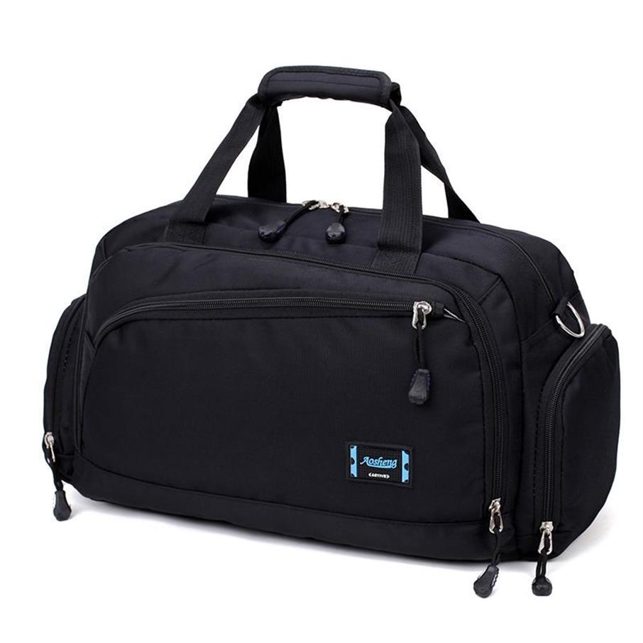 Gimnasio Hombres Deportes Fitness Pack Cilindro Un hombro Bolsa deportiva Bolsos de mujer Bolsas de viaje Nylon Bolso impermeable Paquete C19275u