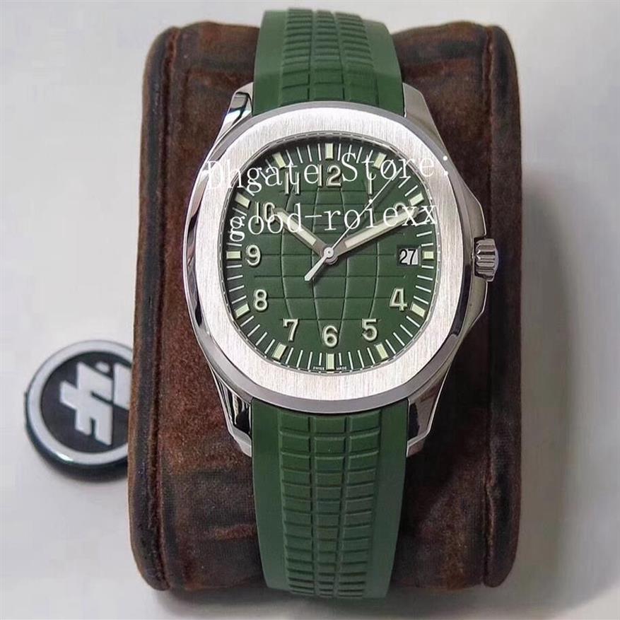 4 Colour Watches For Men 40mm Watch Automatic Cal 324 SC Green Gray Blue Dial 5167 Eta Rubber Strap ZF Factory Men's Wristwat347A