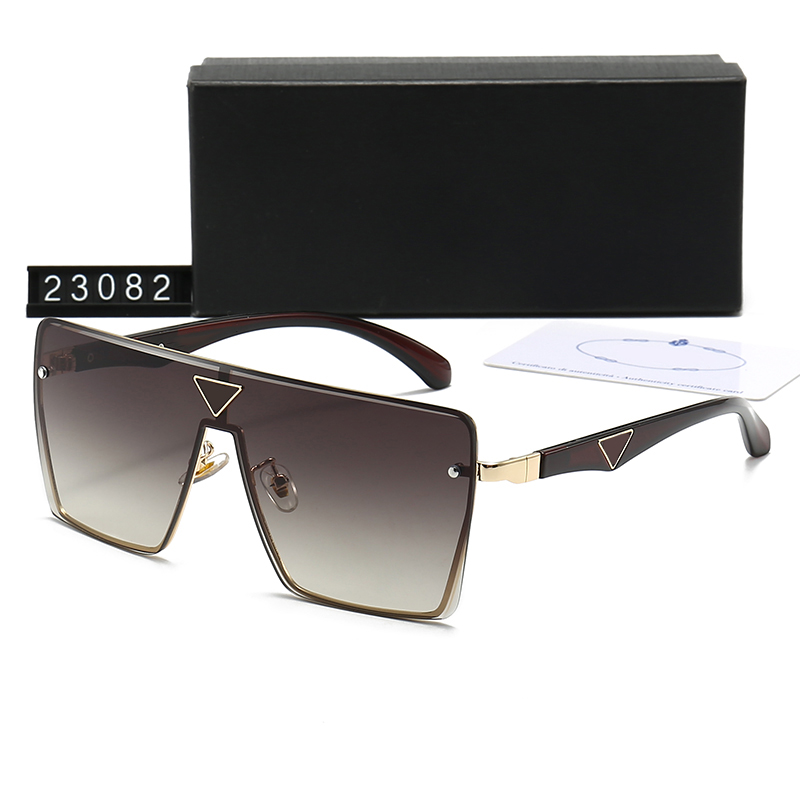 Women's Sunglasses Personalized Designer Cool Polarized Glasses Original Box Square Frame Triangle Sign