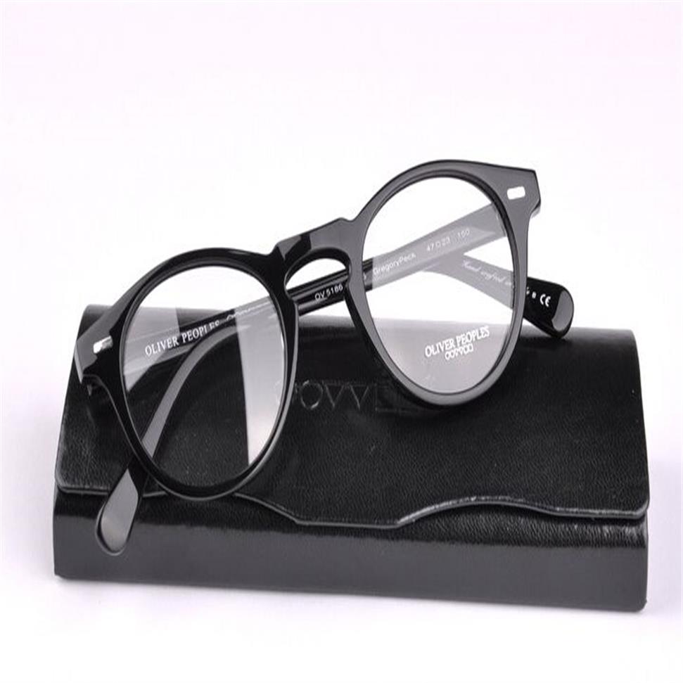 Top kwaliteit Merk Oliver mensen ronde clear brilmontuur vrouwen OV 5186 ogen gafas met originele case OV5186242d