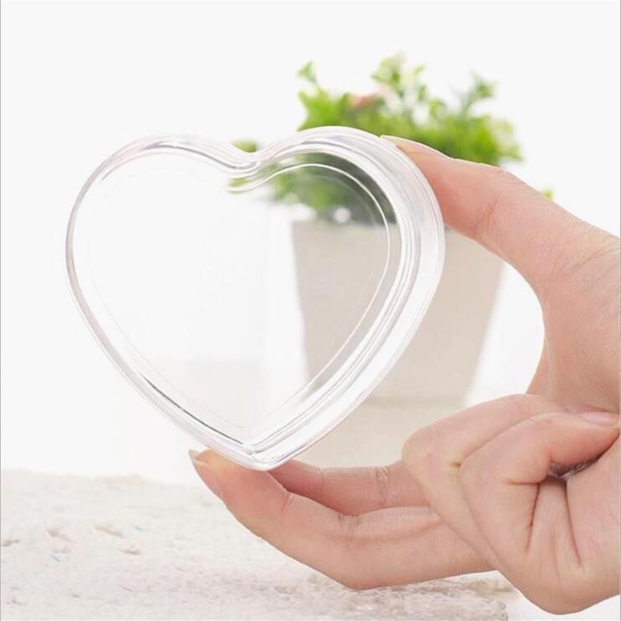 Gift Wrap Clear Heart Shape Plastic Candy Box Transparent Wedding Favors And Gifts Event Party Decoration217B