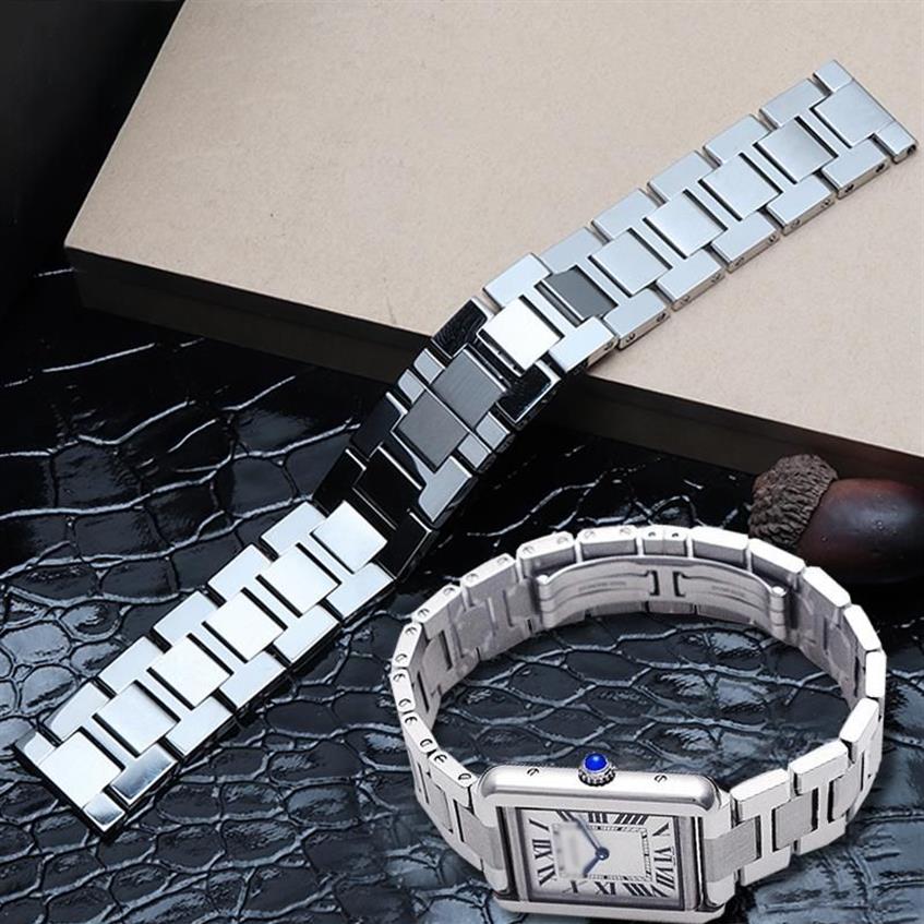 Bracelets de montre Bracelet en acier inoxydable 316L pour pièces de chat 16mm 17 5mm 20mm 23mm308h
