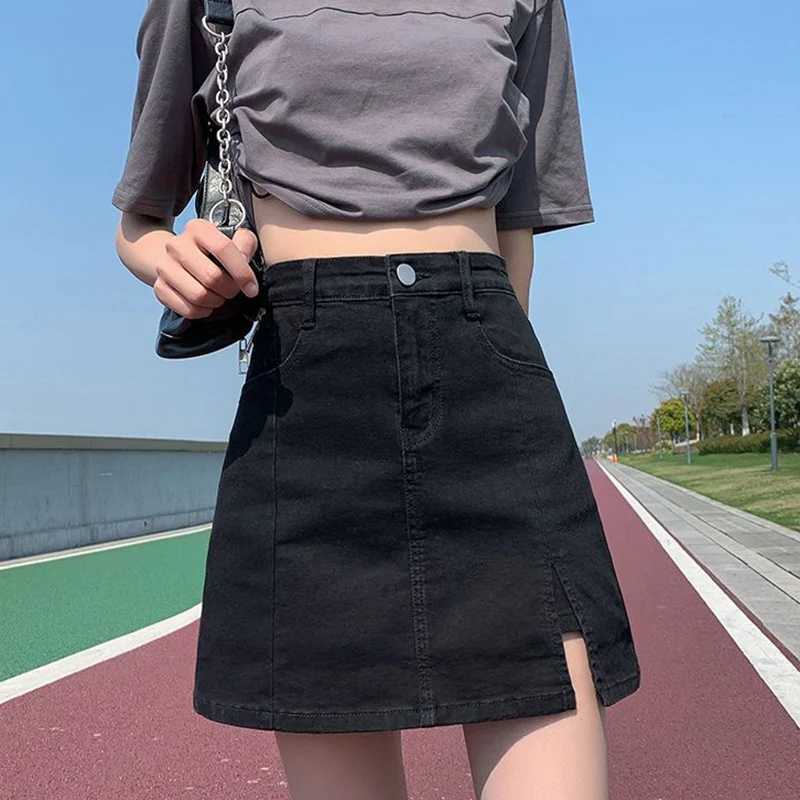 Signe Rimacy Korean High Wiast Denim Mini gonna Donne Summer Seste Sexy Stume Tight Hip Women 2023 Slimt Fit Y2K Short Swnets Femalel2429