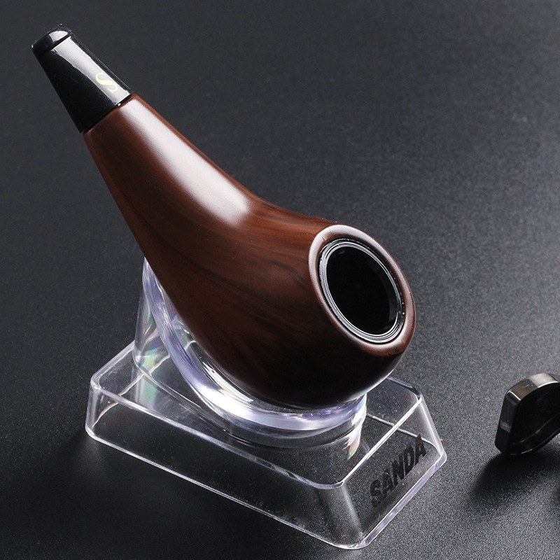 Smoking pipes Sanda pipe, gluewood microporous filtration, circulating cleaning, straight creative pipe set