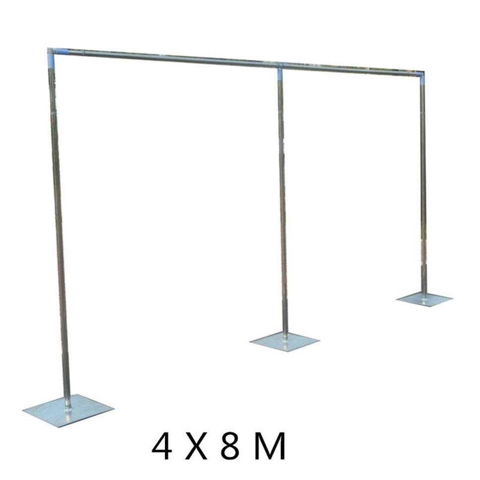 Top Kwaliteit Bruiloft Achtergrond Decoratie Stand Rvs Pijp Gaas Gordijn Stent 3 3m 3 6m 4 4m 4 8m Available252D