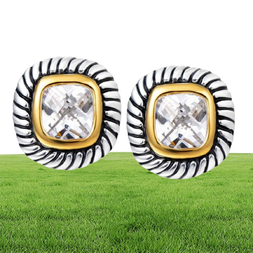 Uny Antique Women Jewelrys Marke French Clip CZ Vintage Designer inspiriert David Ohrrings Gift3626695