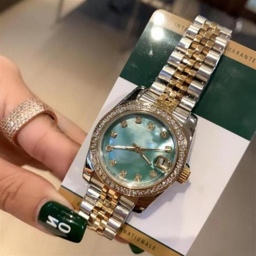 Multiple Color Lady Watch Präsident Diamond Beel Shell Face Face Datejust Uhren Jubiläum 2813 Edelstahl Uhren niedrigste A317i