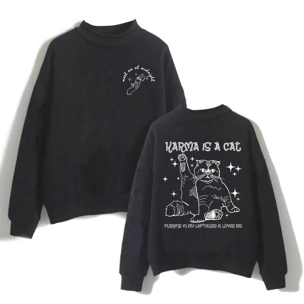 Мужские толстовки с капюшоном, зимние теплые женские толстовки Sudaderas Hot Taylor Midnights Album Swift SweatshirtL231209