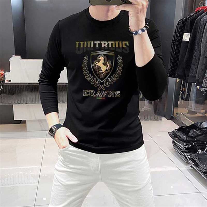 2023 Nieuwe Heren Dames Ontwerpers Mode Man T-shirt Top Kwaliteit Katoen Casual Tees Lange Mouw Luxe Hip Hop Streetwear T-shirts