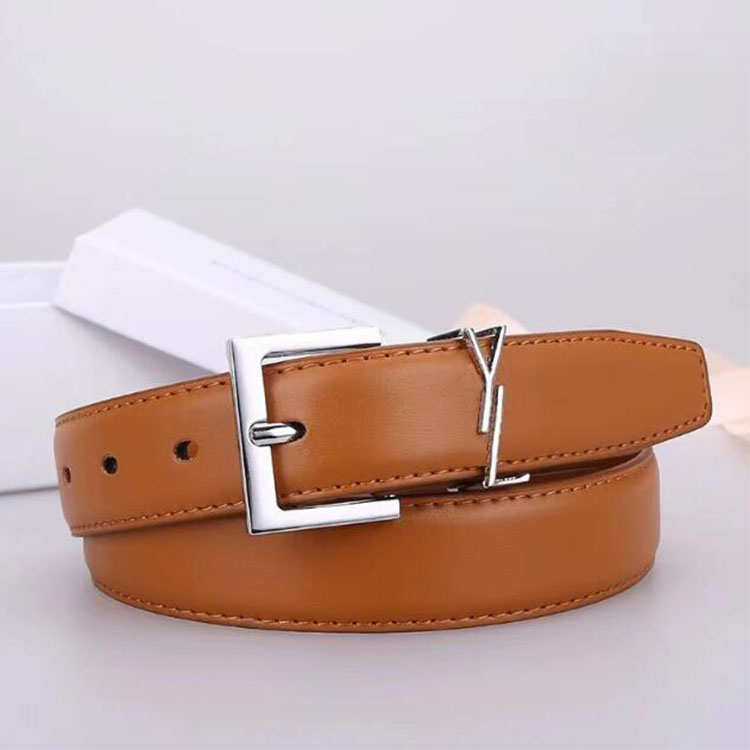 factory delivery gold and sliver buckle Genuine Leather belt 8 styles fashion belts men women unisex belt clothers accessorie