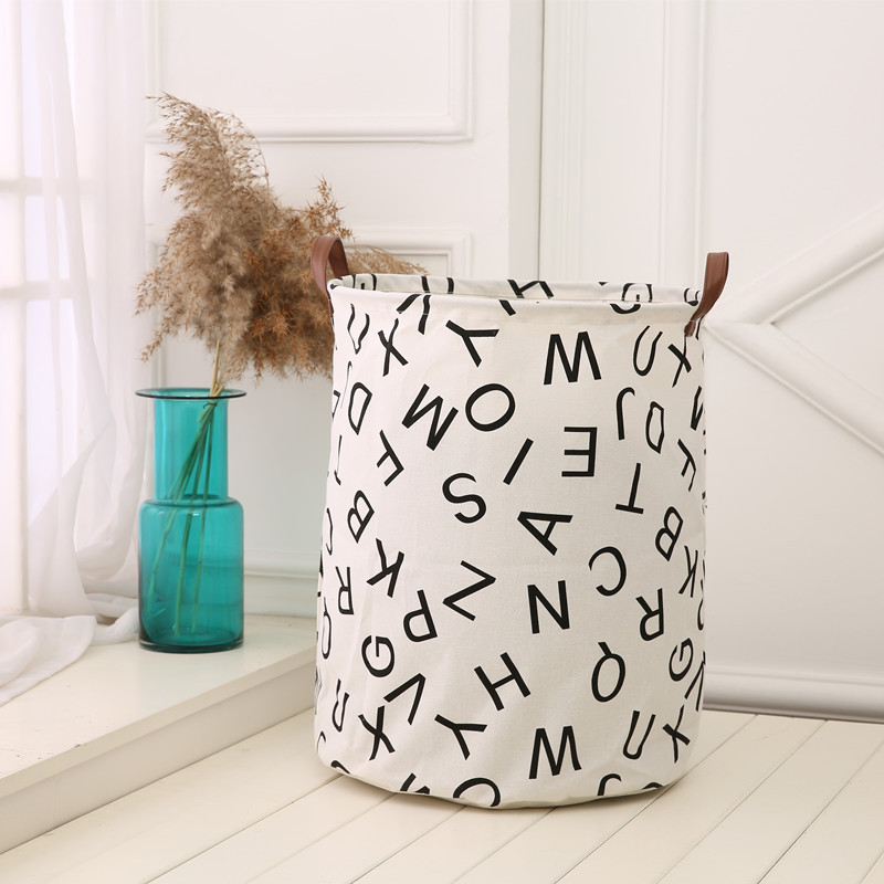 Seau de rangement dans la chambre des enfants, panier de rangement de jouets étanche surdimensionné, panier à linge en tissu CCJ2083