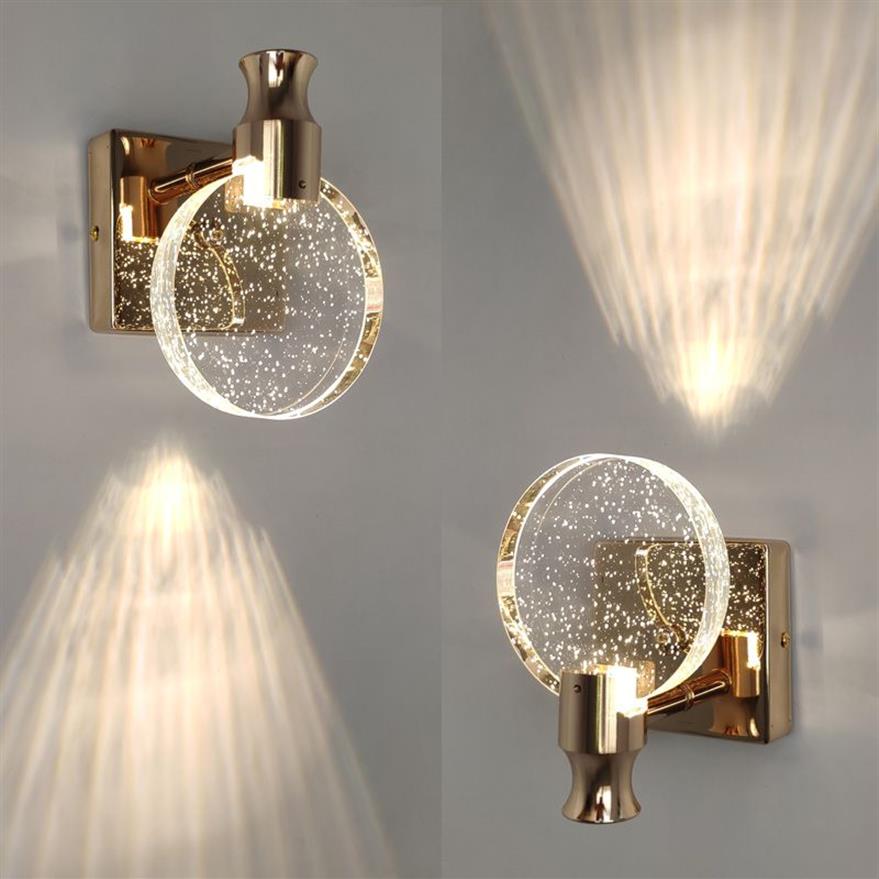 Creatieve Bubble Crystal Wandlampen Minimalistische Woonkamer Slaapkamer Nachtkastje Wandkandelaar Badkamer Spiegel Voorwand Lichtpunt2070