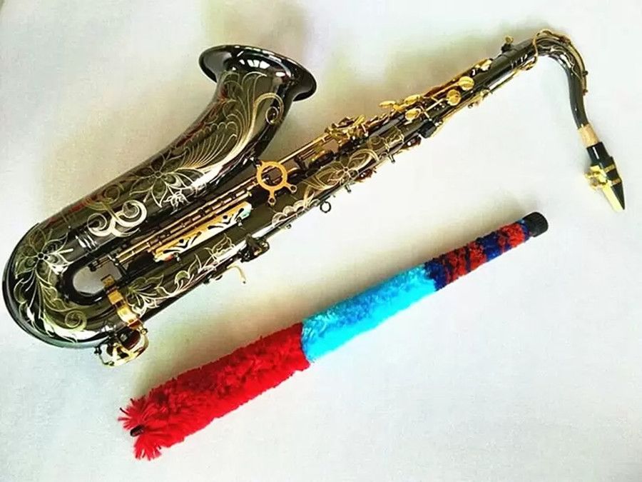 Marca japonesa T-901 B saxofone tenor plano preto níquel ouro instrumento musical novo saxofone profissional