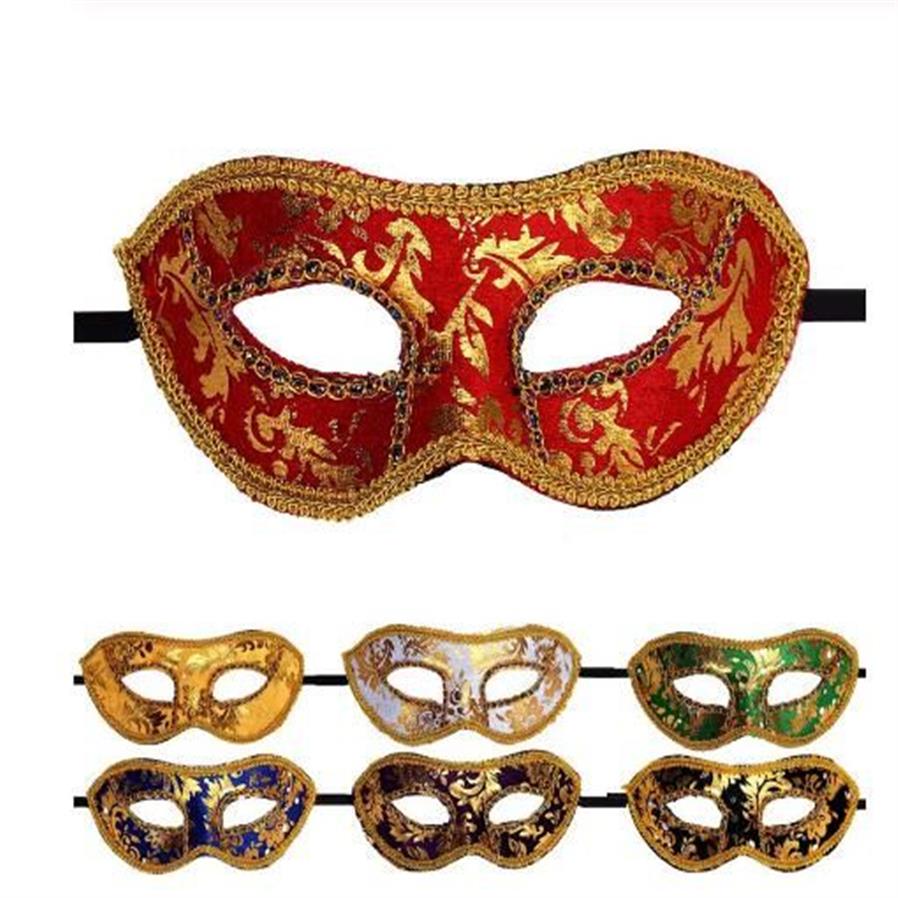 Máscara de Halloween Mascarada veneciana Máscaras de Halloween Máscara de miedo Máscara de fiesta de boda femenina de Halloween Fiesta Kamen Drop252o