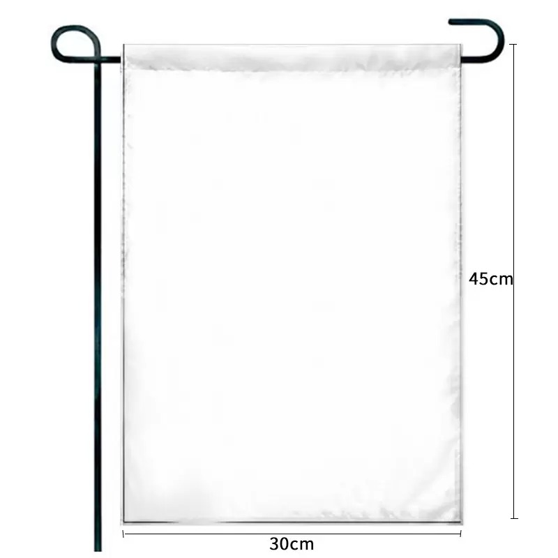 Blank Sublimatie Tuinvlag DIY Gazon Tuinvlaggen Polyester Banners Vlag voor Binnen Buiten Binnenplaats Decoratie 11,8 x 17,7 inch FMT2081