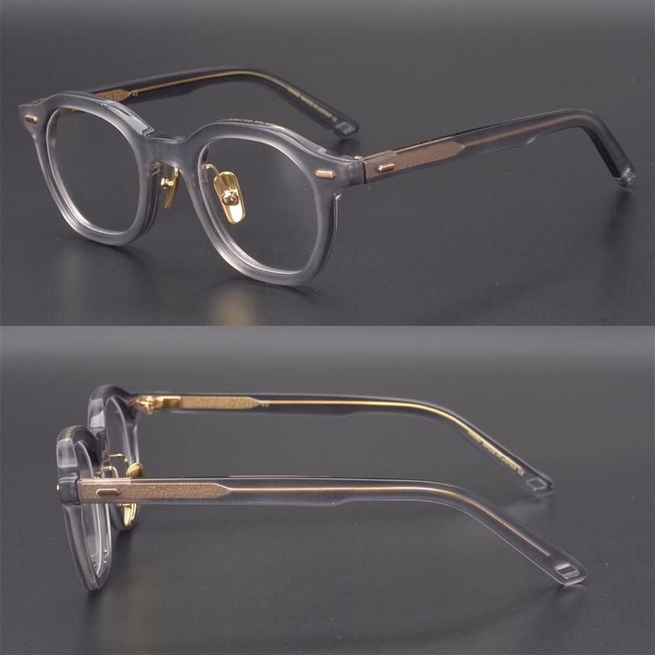 Hele-vintage kwaliteit acetaat brillen frame OG Betsy polygon vrouwen mannen originele doos case recept lens shiping224O