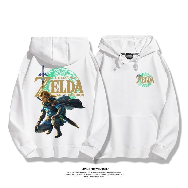 Zelda Efsanesi Krallık Gözyaşları Oyun Çevreselleri Bağlantılar Kapşonlu Sweatshirt Erkek Sonbahar Gevşek Ceket Kadın Gelgit