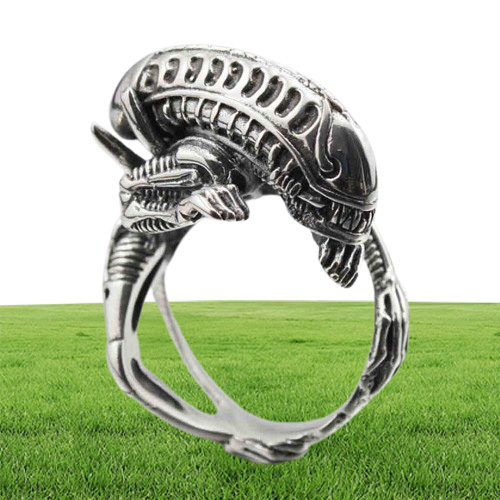 316L roestvrij staal Alien Predator AVP heren biker rocker punk ring Amerikaanse maat 7 4043756