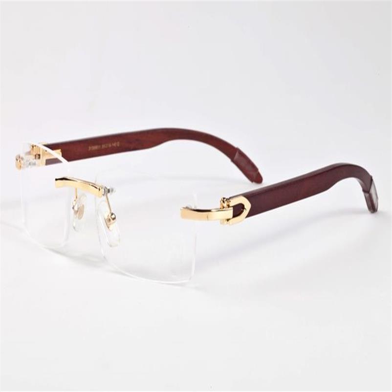 Whole-New Buffalo Glasses Sunglasses Women Men Rimless Vintage Summer Cat Eye Style Brand Designer Buffalo Horn Glasses Popula259x