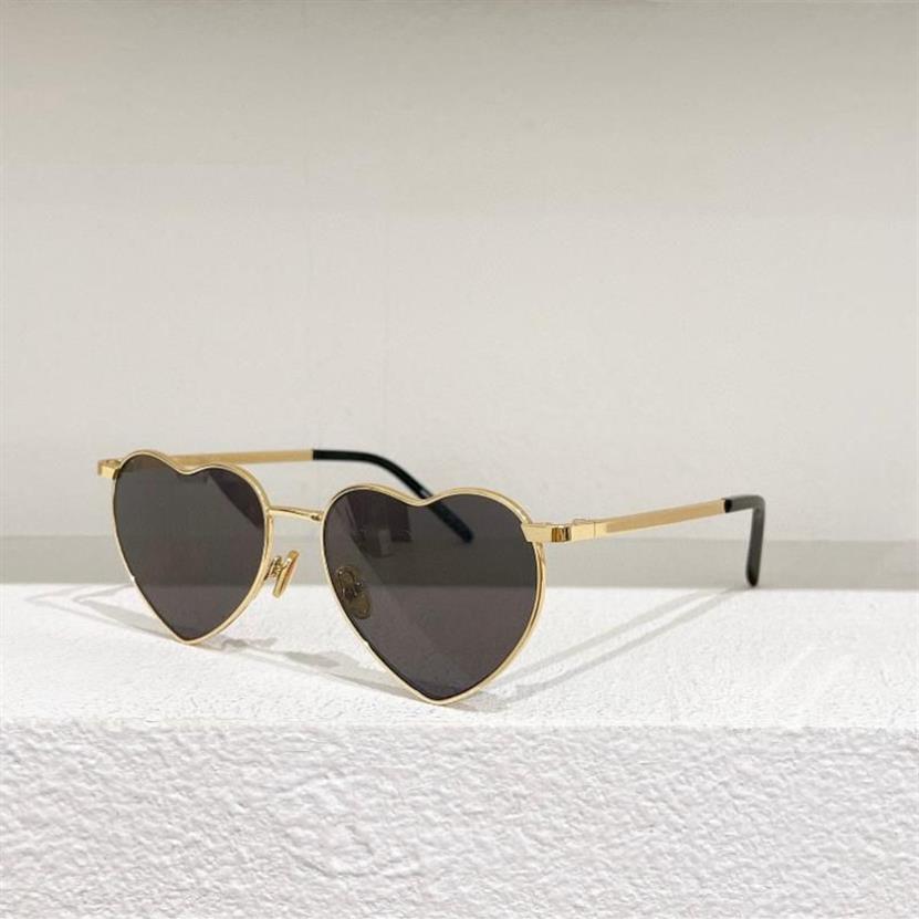 Óculos de sol ouro prata metal coração forma quadro de alta qualidade feminino miopia prescrição óculos ópticos sl301 moda men'237w