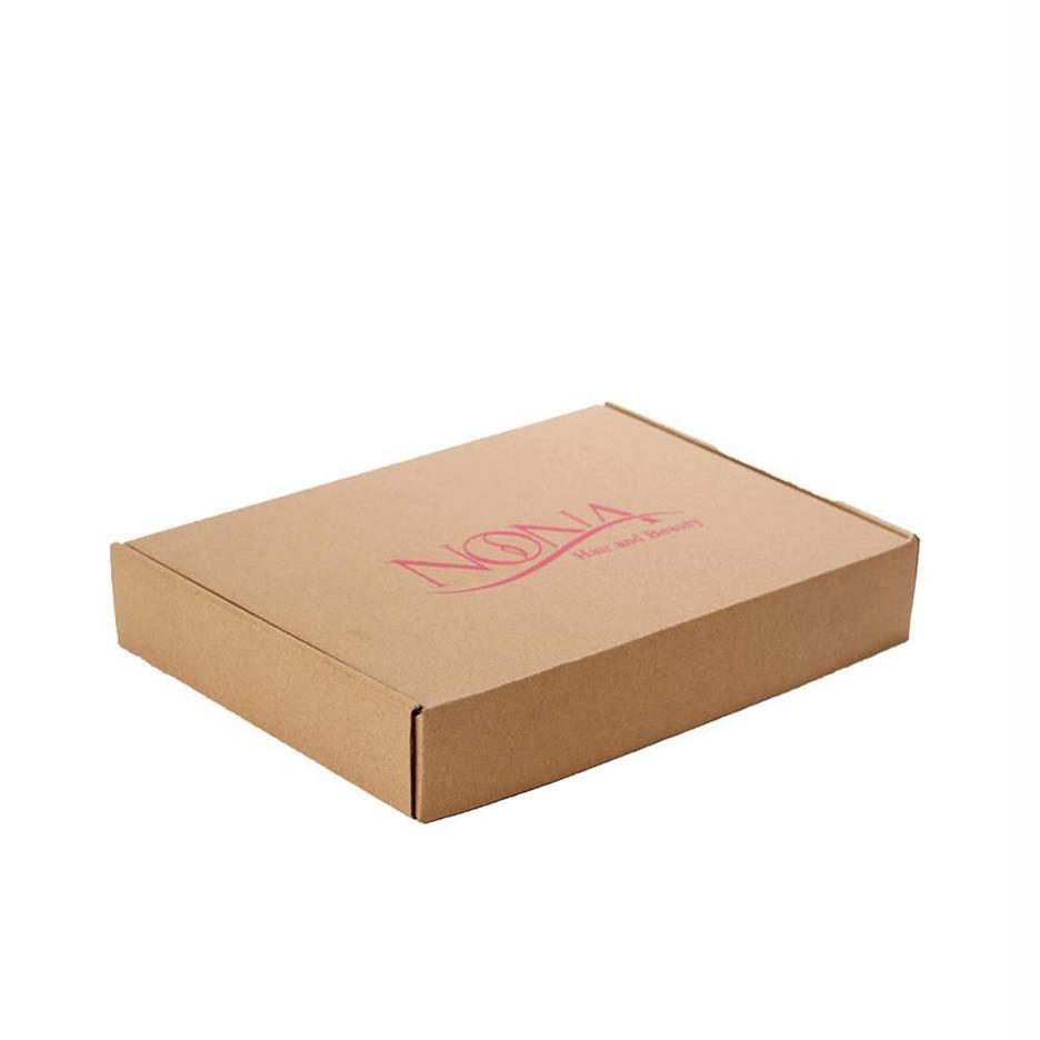 / Boîtes de courrier en carton ondulé personnalisées Boîtes brunes avec carton ondulé rose rouge 3223