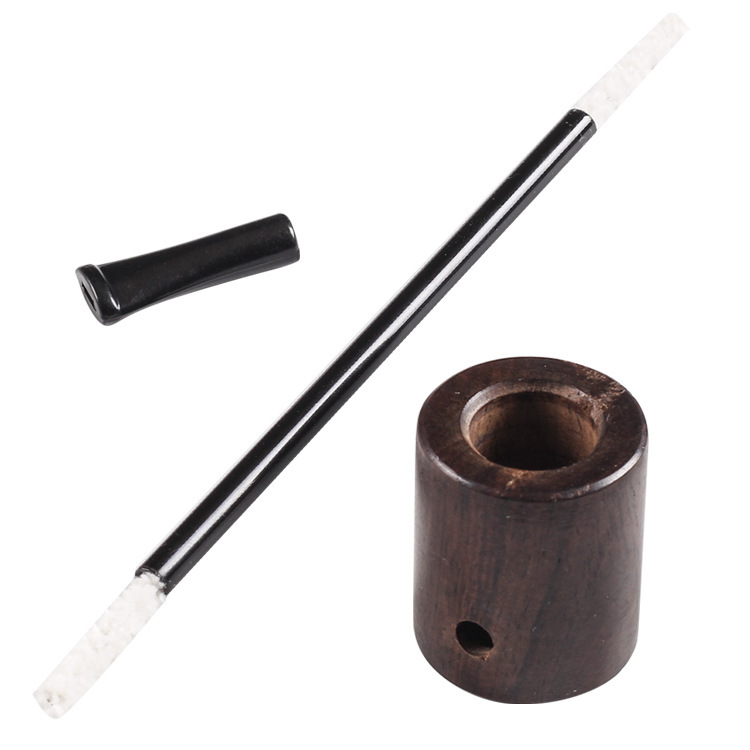 Smoking pipes Red sandalwood pipe, straight solid wood pipe, tobacco pipe, small pipe, wooden portable for men