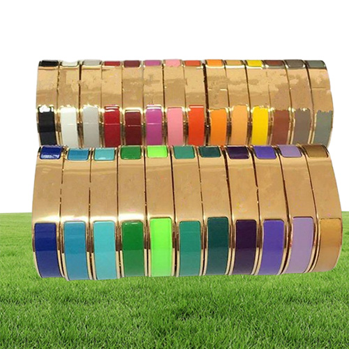 Mode titanium bangle staal vergulde 14K gouden Franse langcai armband geschikt voor dames039S love manchet armband 7153508