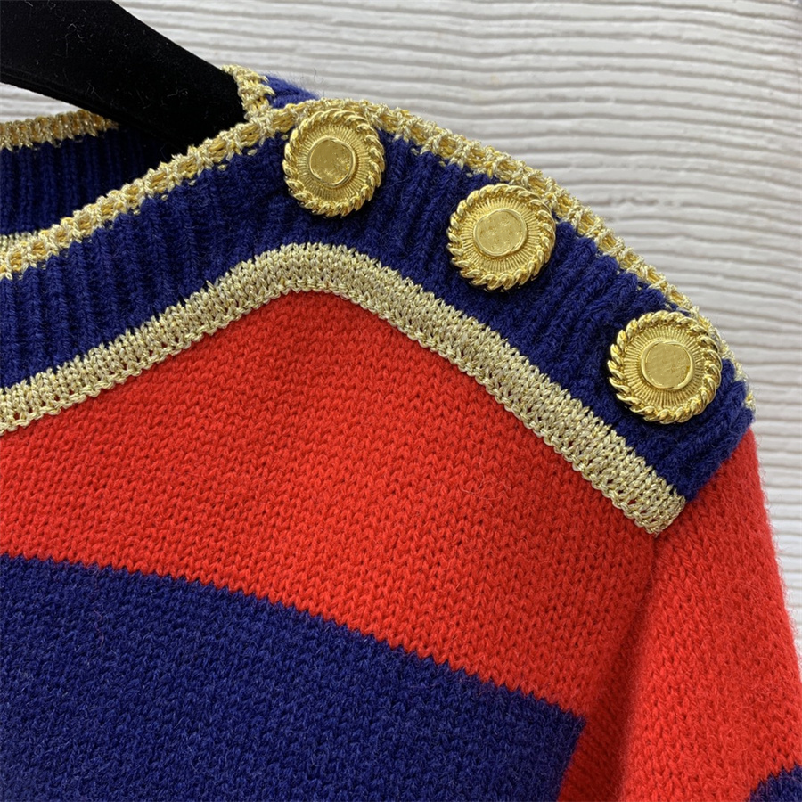 Женский свитер высокого класса, новая полосатая толстовка с капюшоном для ранней осени, вязаная шерстяная полосатая Свободная толстовка с длинными рукавами, модная и ретро
