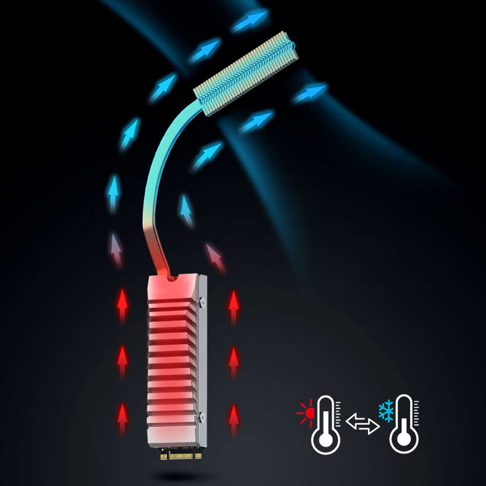 Nouveau radiateur à semi-conducteurs M.2 SSD NVMe avec coussinet en Silicone thermique joint de refroidisseur M.2 SSD pour emplacement d'extension PS SSD