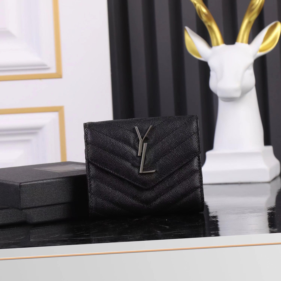 Berömd designer Luxury Coin Purse Card Holder Genuineleather Flip Envelope Bag Casual Women Liten Square Bag Shortwallet With Box