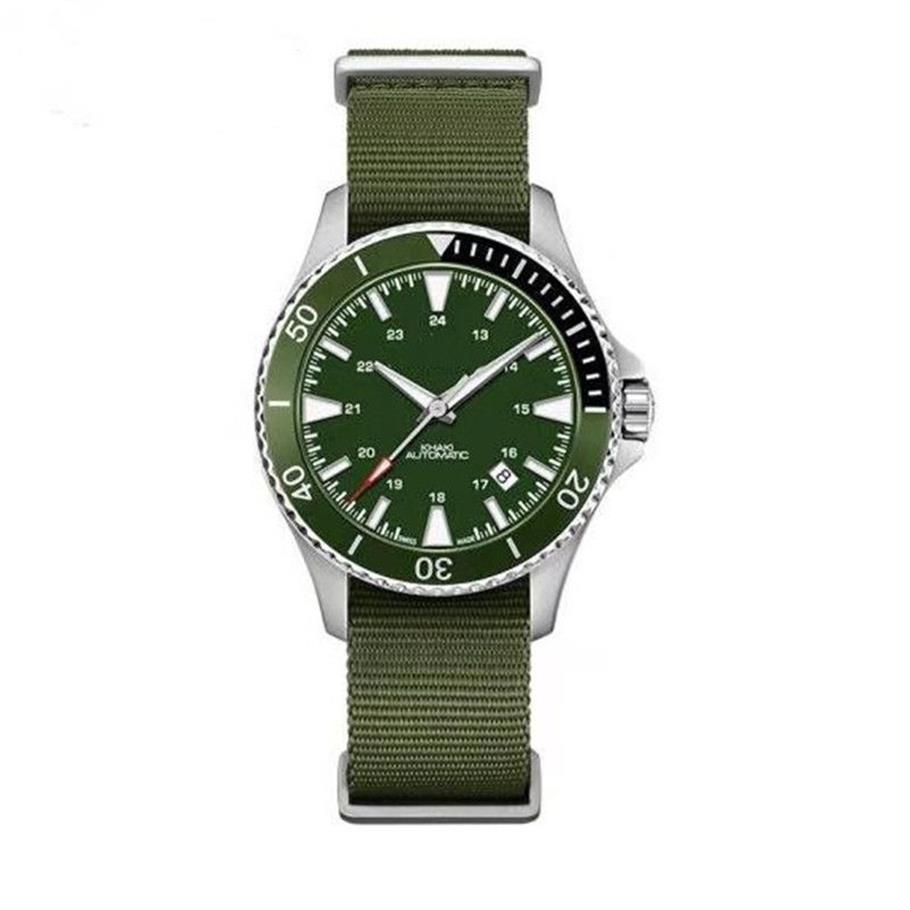 Lysande nylonband Military Watch Men Army Wrist Quartz Sports thock resistenta armbandsur268g