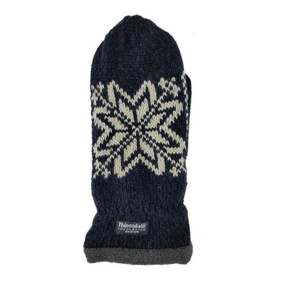Bruceriver Mens Snowflake Knit Mantens med varmt thinsulate fleece foder T220815337J
