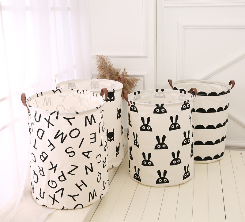 Storage bucket ins children's room oversized waterproof toy storage basket fabric laundry bucket basket CCJ2083