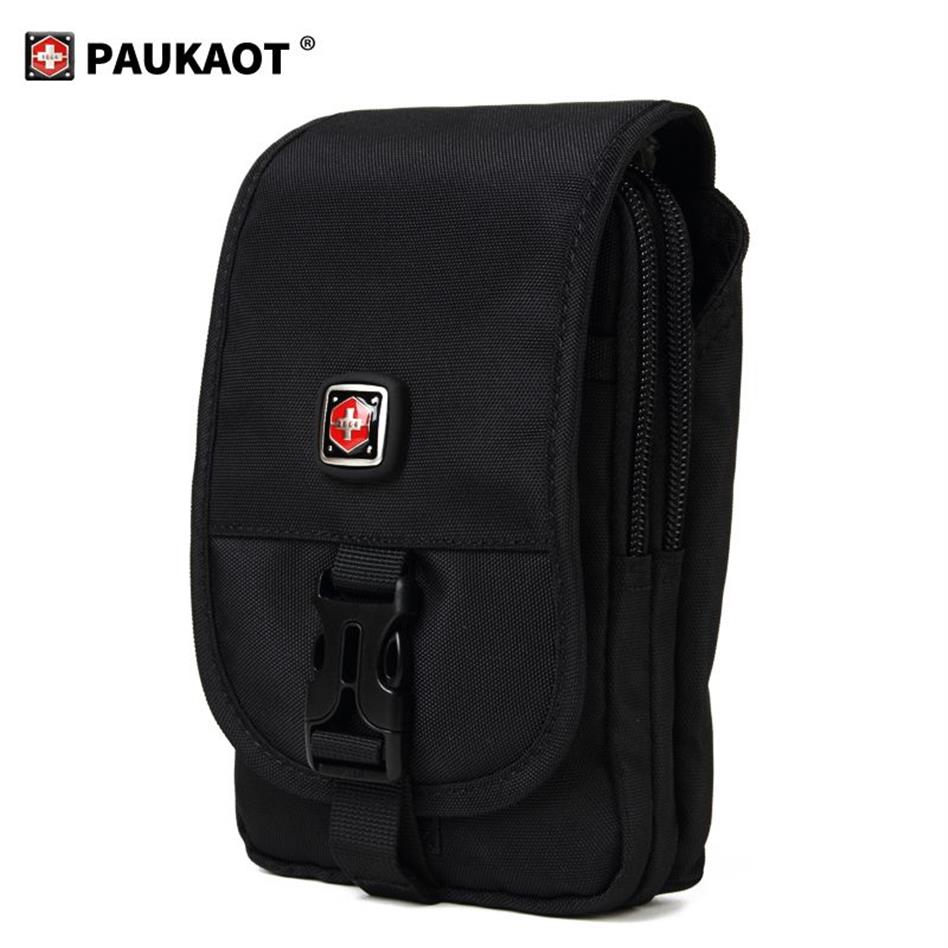 Paukaot Tactical Bum Bag Fanny Packs Men's Wallet Belt Bag Bags Phone Pouch屋外キャンプホルダーLargeLJ200930230J