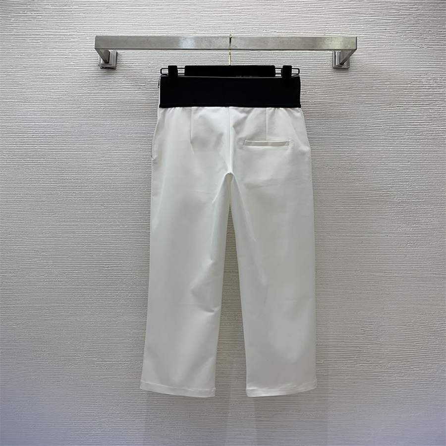 Pantalons décontractés pour hommes automne et hiver nouvelle taille contraste couleur épissage côté fermeture éclair mode taille haute minceur tous les pantalons décontractés minimalistes