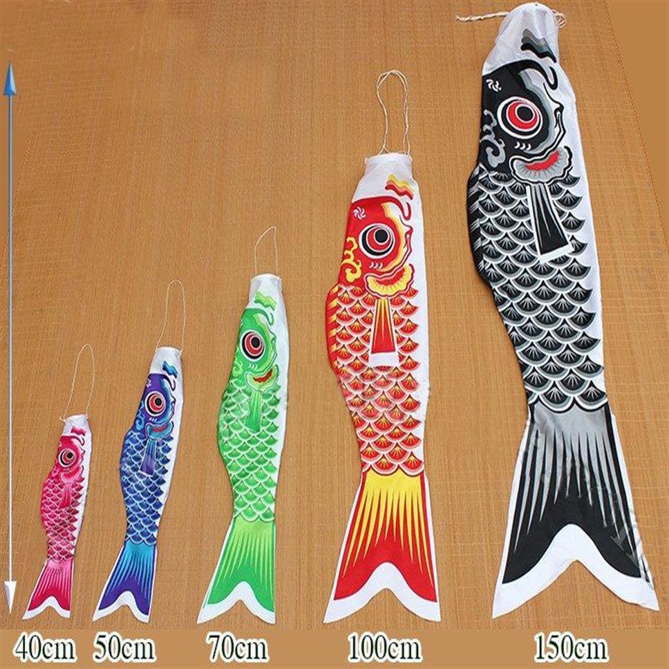 100cm Koinobori Japanese Carp streamer Wind Socks Koi nobori Fish Flags Kite Flag Japanese koinobori for Children's Day1232B