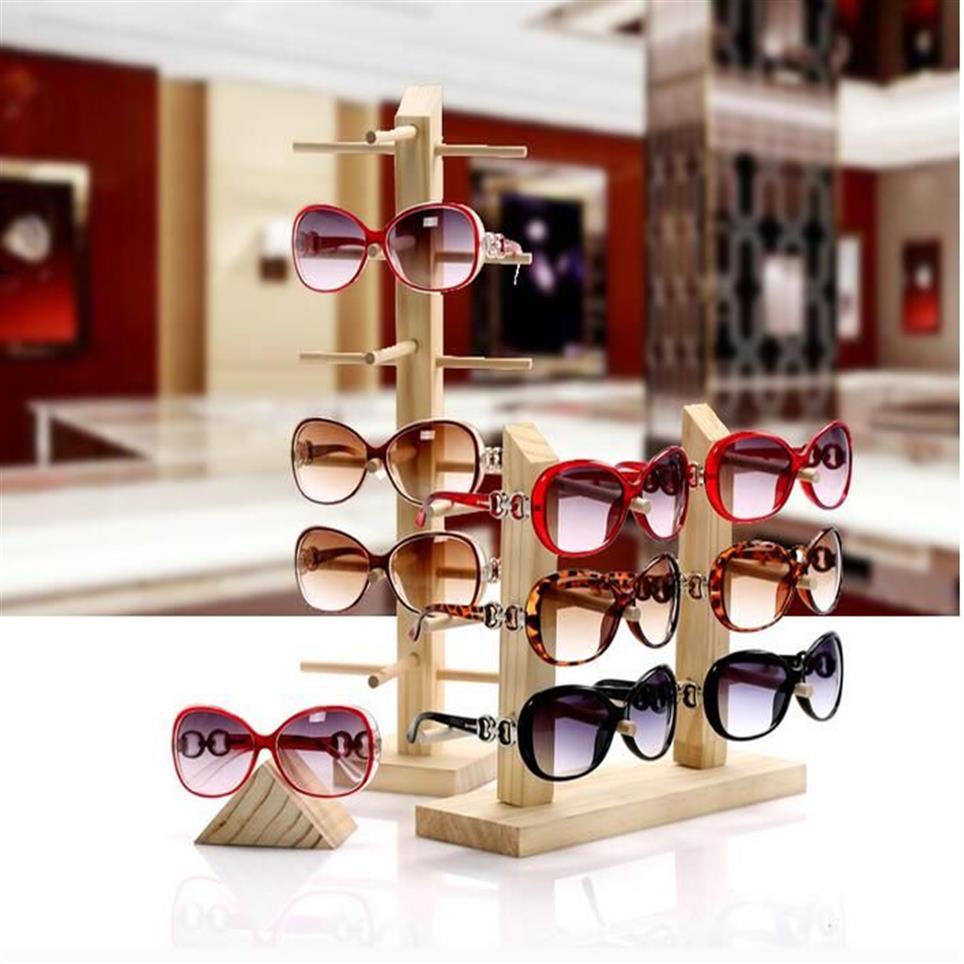 New Sun Glasses Eyeglasses Wood Display Stands Shelf Glasses Display Show Stand Holder Sunglasses Frames Rack Nine Sizes Can Choos264K