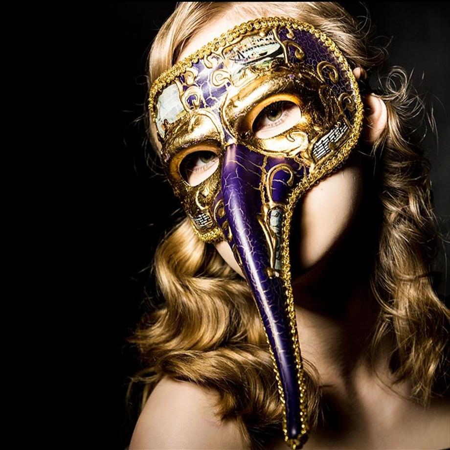 Dayeses Masked Ball Costume Party di alta qualità Venezia Maschera Italia Carnevale Whimsy Long Elephant Nose Mask Hallowmas Mask1957