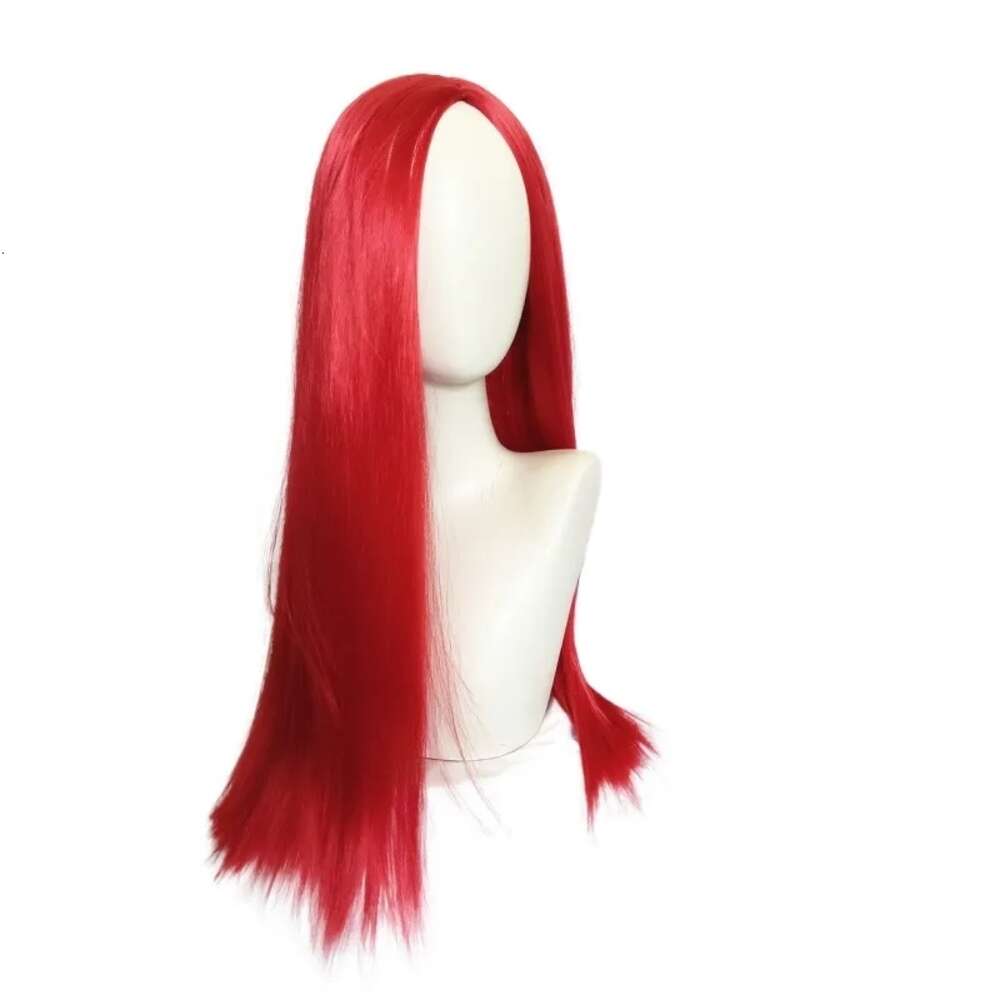 Halloween Horror Night Anime Wig Sally Cosplay Wigs Red Medium Long Straight Hair