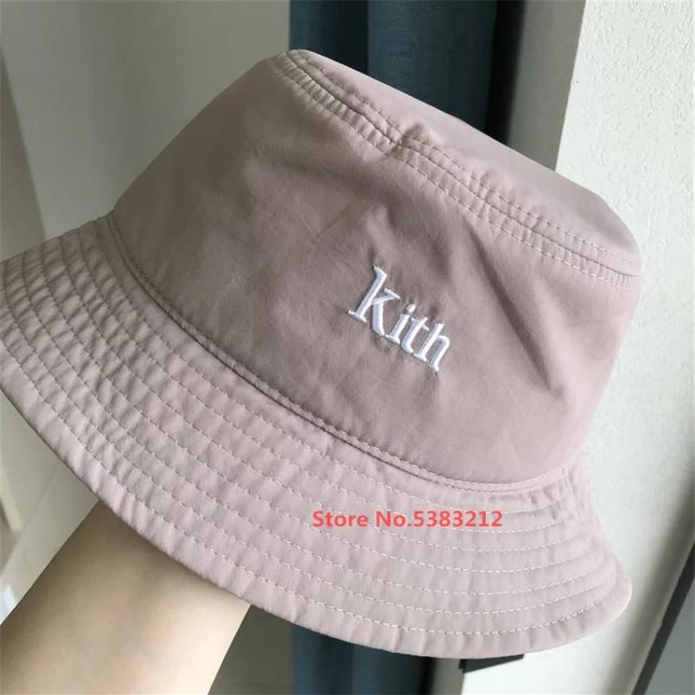 Berets Kith Szybki suszący wiadra Kapelusz Ladies Kobiety mężczyźni Słońce Projektant HATS HATS Fisherman Cap Panama Hip Hop Harajuku Summer2176