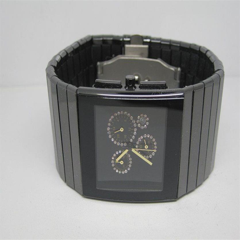 Nowy mody Man Watch Quartz Stopwatch Chronograph Watch For Man Brance Watch Black Ceramic RD05-2241F