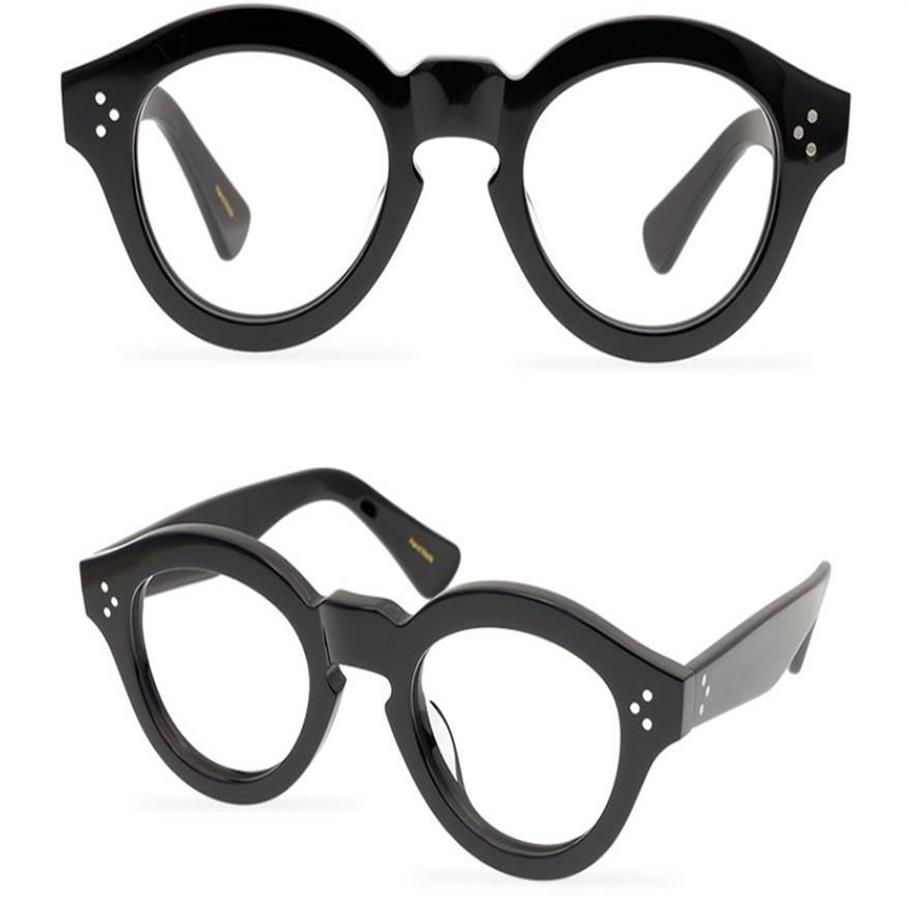 رجال النظارات البصرية إطار العلامة التجارية إطارات مشهد سميكة عتيقة الأزياء الجولة النظارات للنساء القناع مصنوعة يدوي eyeglasses272p