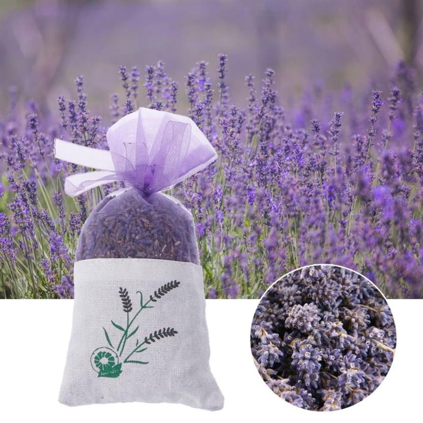 Natural Lavender Bud Dried Flower Sachet Bag Aromatic Car Home Air Refresh311c