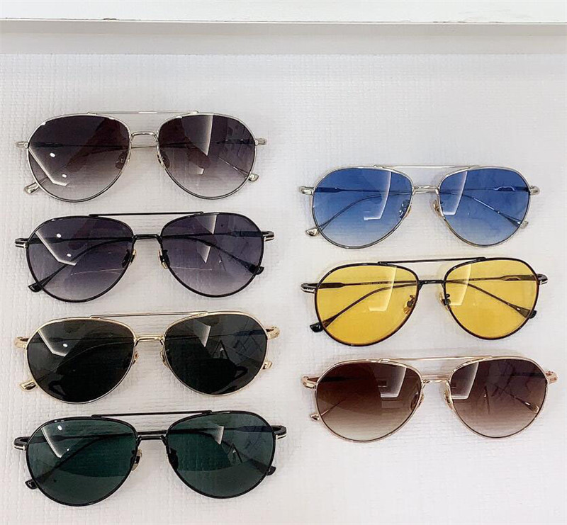 Nuevo diseño de moda gafas de sol piloto 0747 marco de metal estilo simple y popular ligero y cómodo de usar gafas de protección UV400 al aire libre