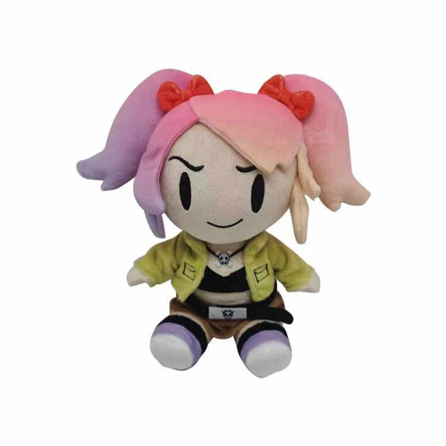 Smg3 plushie boneca de pelúcia smg4 perímetro animado roxo pequeno homem figura de pelúcia personalizado lote cabelo macio brinquedo de pelúcia