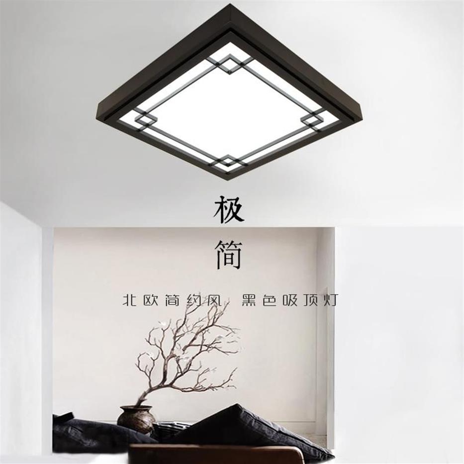 Ceiling Lights Japanese Style Delicate Crafts Wooden Frame Light Led Luminarias Para Sala Dimming Lamp329p