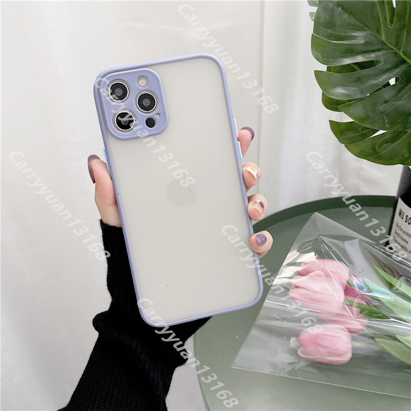 L Luxury Designer Fashion Telefonfodral för iPhone 15 Pro Max 15 14 Plus 12 11 13 14 Pro Max X XS XSMAX XR Clear Hard Case Socktillverkande Transparent Shell Skin Känsla utan halkskydd