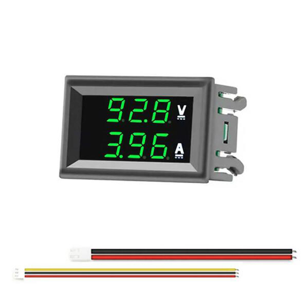 DC 100 V 10A woltomierz amperomierz niebieski czerwony wzmacniacz LED Dual Digital Volt Metr Maner Instrumenty elektryczne