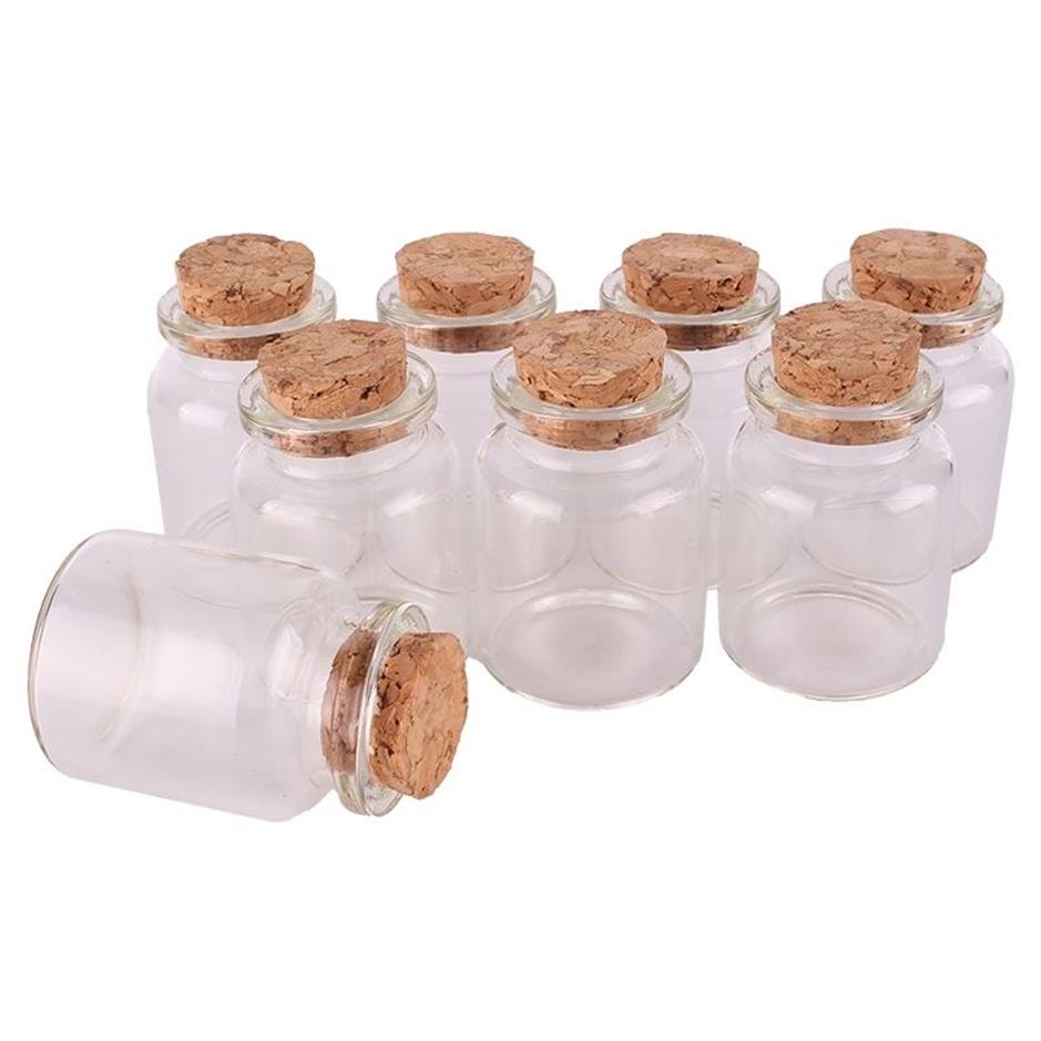 24 Stück 30 40 17 mm 15 ml Mini-Glasflaschen, kleine Gläser, Fläschchen mit Korkverschluss, Hochzeitsgeschenk 210330294t